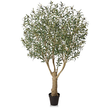 VeriNatural Olivenbaum Künstlich 150cm, Große Kunstpflanze mit Topf